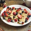Vanilla Oat Flour Protein Crepes + Berries