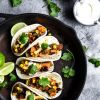 Sweet Potato Black Bean Street Tacos (Vegan)