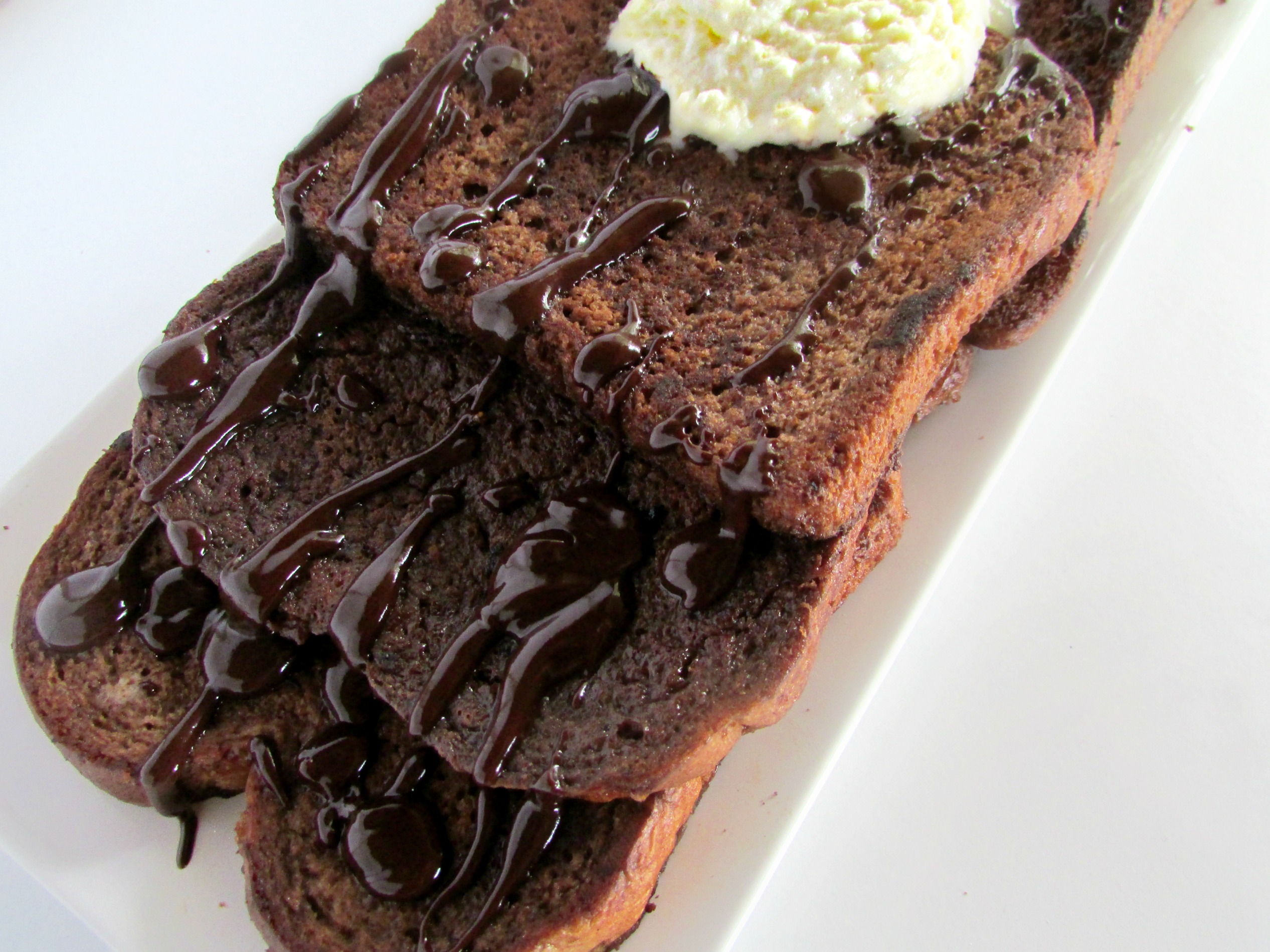 Sinfully Chocolate French Toast with Ganache Drizzle