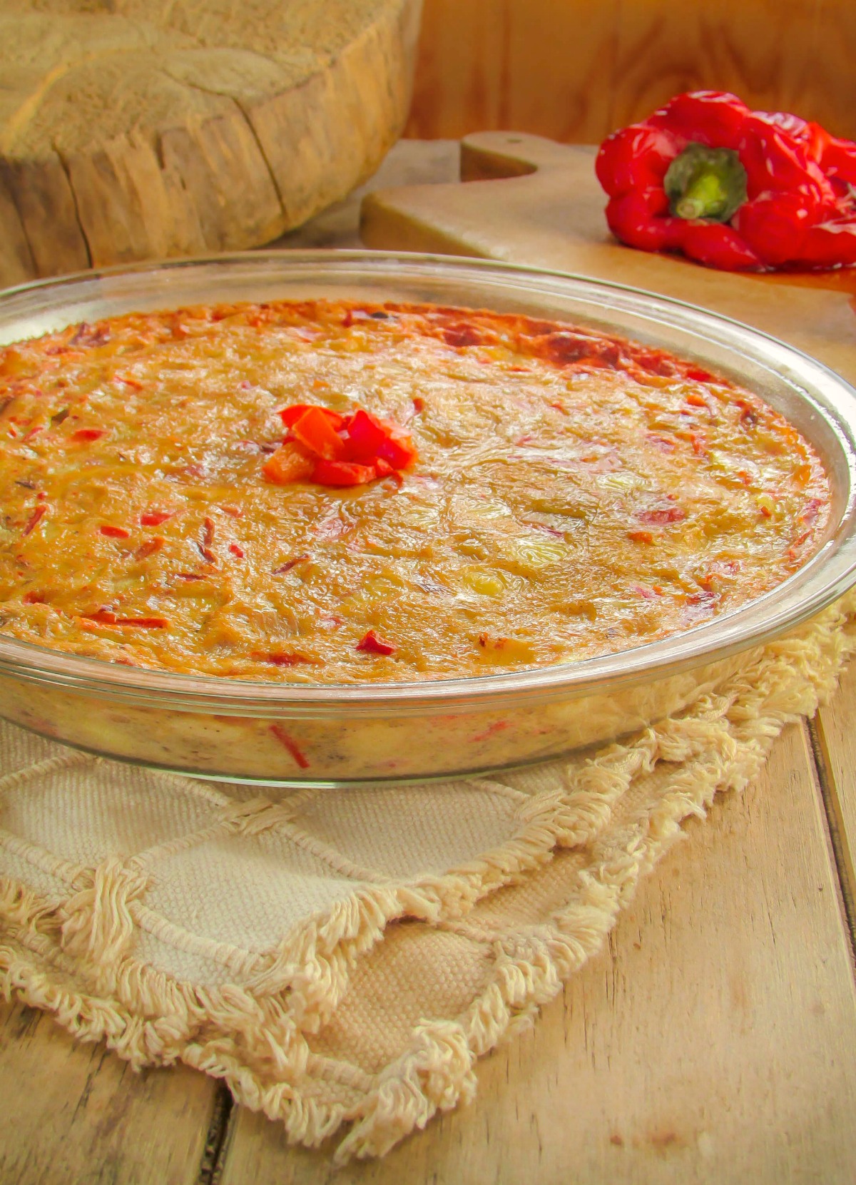 Crustless Roasted Red Pepper Quiche (2)
