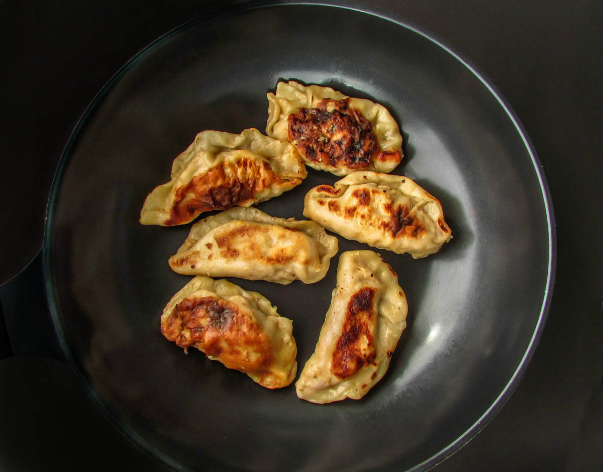 Homemade Asian Pork Potstickers with Handmade Wrappers (2)