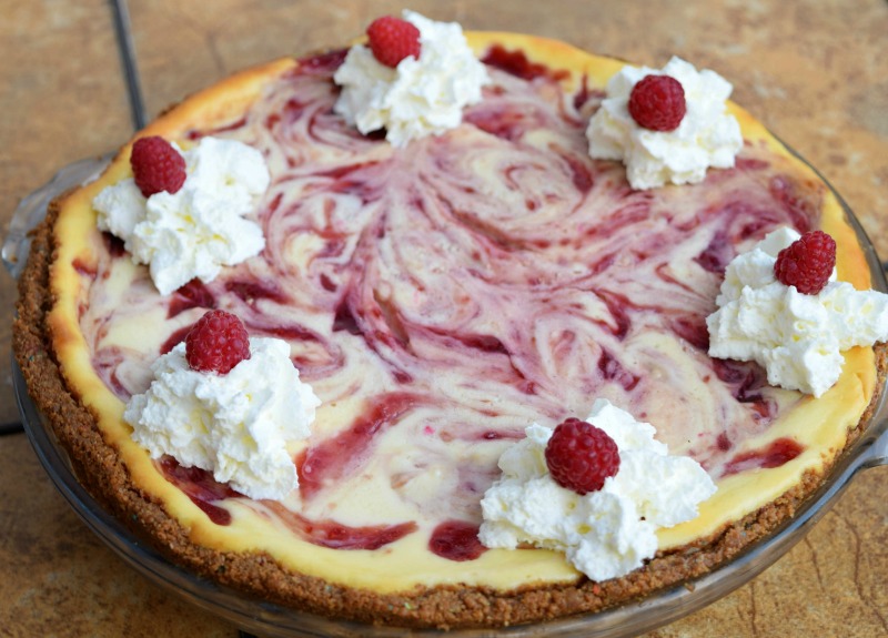 Raspberry Swirl Cheesecake
