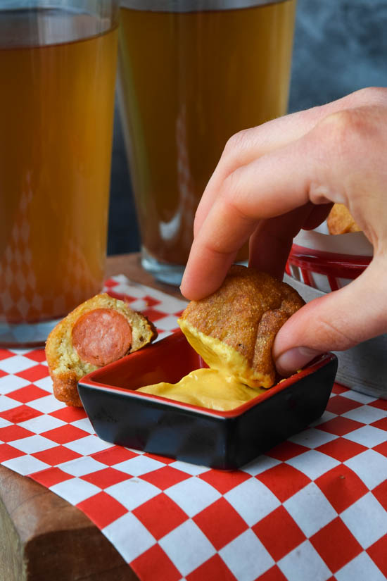 Homemade Stickless Mini Corn Dogs Recipe7