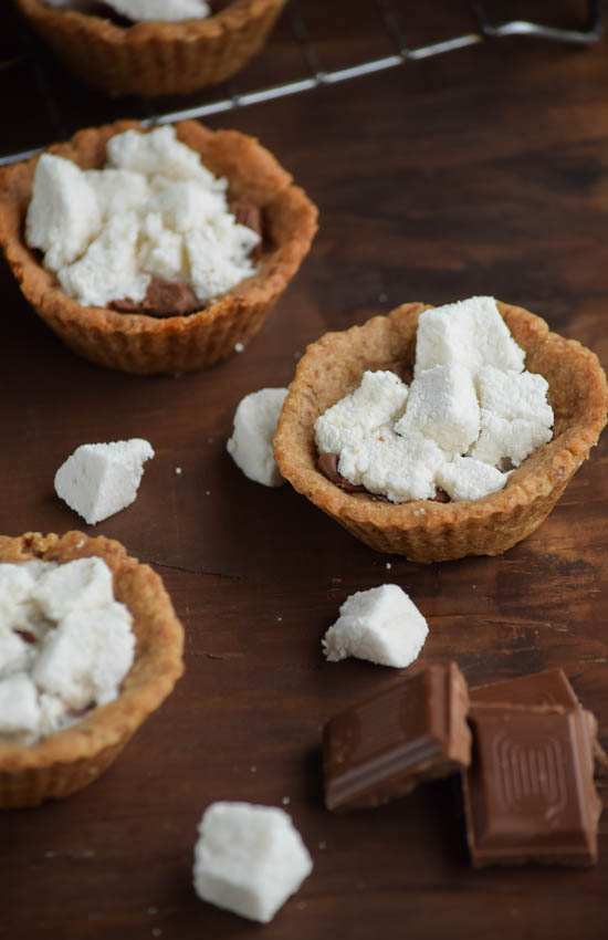 Soft Baked S'mores Filled Cookie Cups (9)
