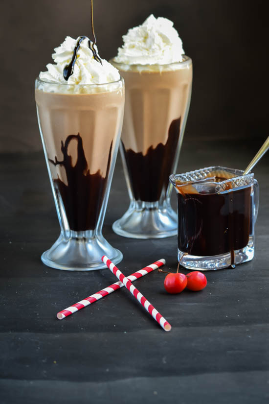 Malted Chocolate Milkshake with Homemade Chocolate Syrup (7)