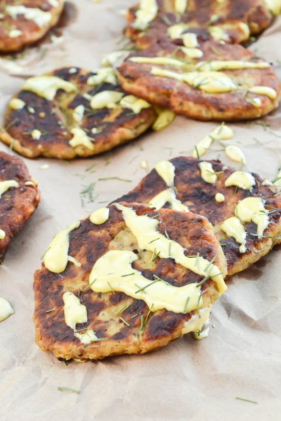 Leftover Mashed Potato Cakes with Garlic Lemon Aioli (4)