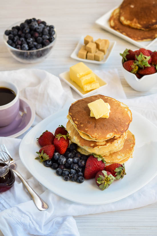 Soft and Simple Coconut Cream Pancakes (4)