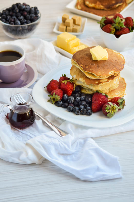 Soft and Simple Coconut Cream Pancakes (9)