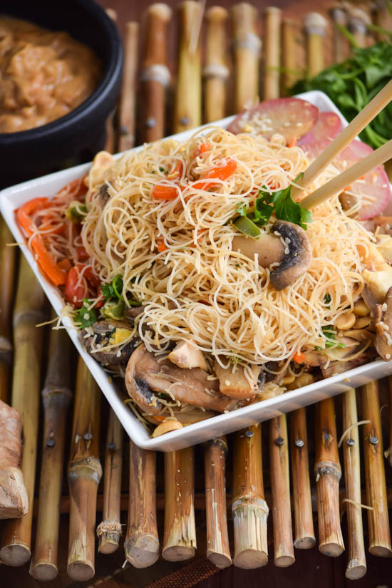 Thai Peanut Sesame Vermicelli Noodles (6)