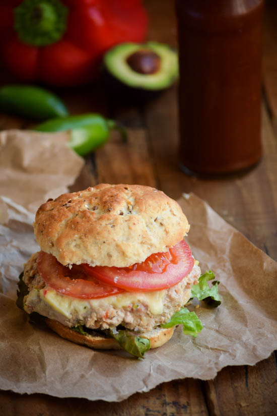 Spicy Maui Turkey Burgers with Homemade Sourdough Buns