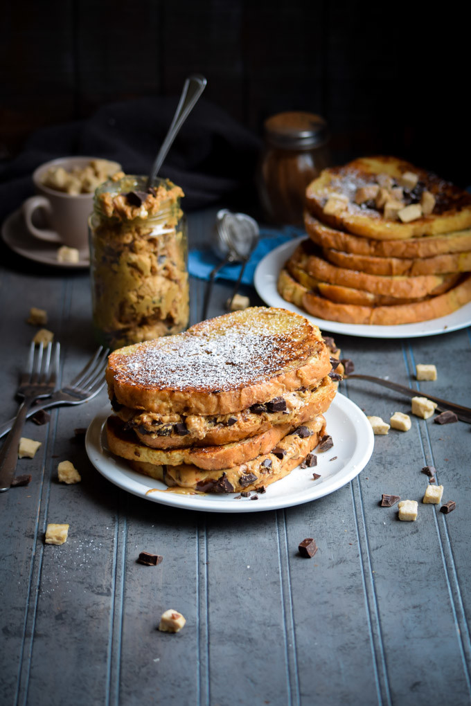 Chocolate Chip Fluffernutter Stuffed French Toast (No Corn Syrup)