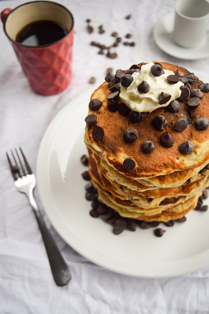 Freckled Fat Jacks (AKA Extra Thick Chocolate Chip Pancakes),