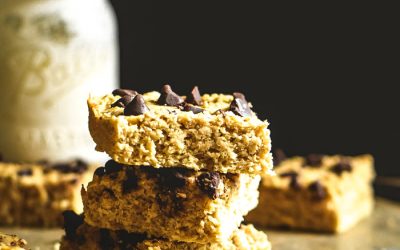 Chocolate Chip White Bean Blender Blondies