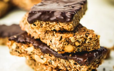 Chocolate Coated Nuts and Seeds Granola Bars