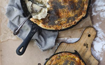 Cozy Skillet Poppy Seed Chicken Pot Pie