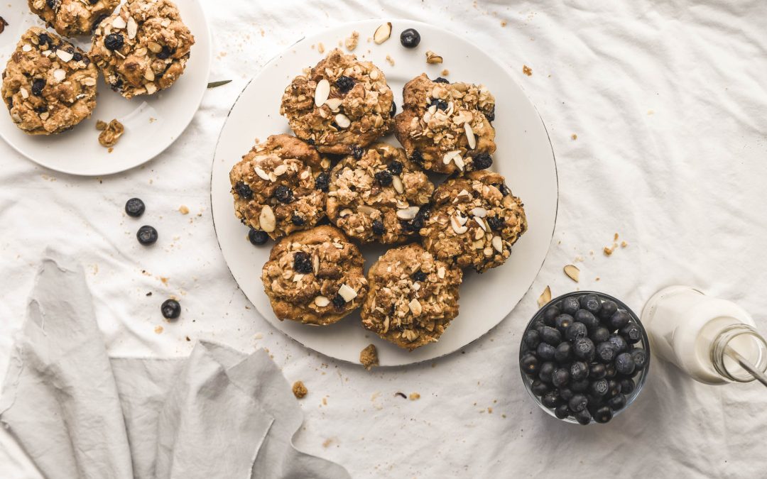 Blueberry Almond Streusel Crumb Muffins (Gluten Free)