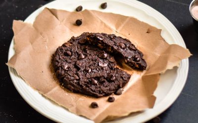 Healthy Double Chocolate Chip Sweet Potato Cookie (Single-Serving)