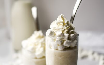 Easy Vanilla Marshmallow Milkshakes