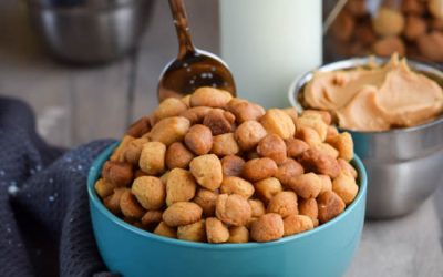 Homemade Peanut Butter Crunch Breakfast Cereal Puffs