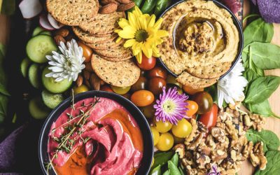 Hummus & Veggies Mediterranean Mezze Board