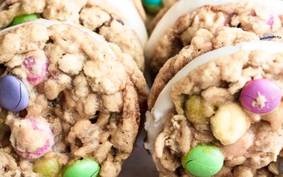 Monster Cookie Ice Cream Sandwiches