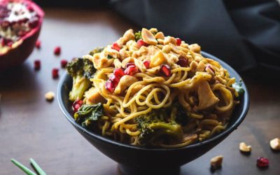 Spicy Thai Chicken Tahini Stir-Fry Ramen