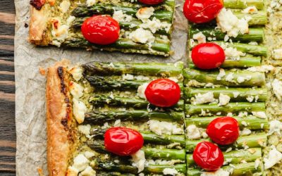 Asparagus & Feta Puff Pastry Tarts