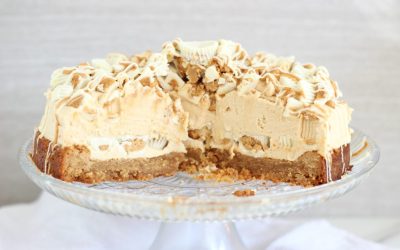 White Chocolate Peanut Butter Cup Cheesecake